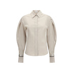 Brunello Cucinelli Beige Cotton Shirt