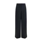 Fabiana Filippi Black Acetate Casual Pants