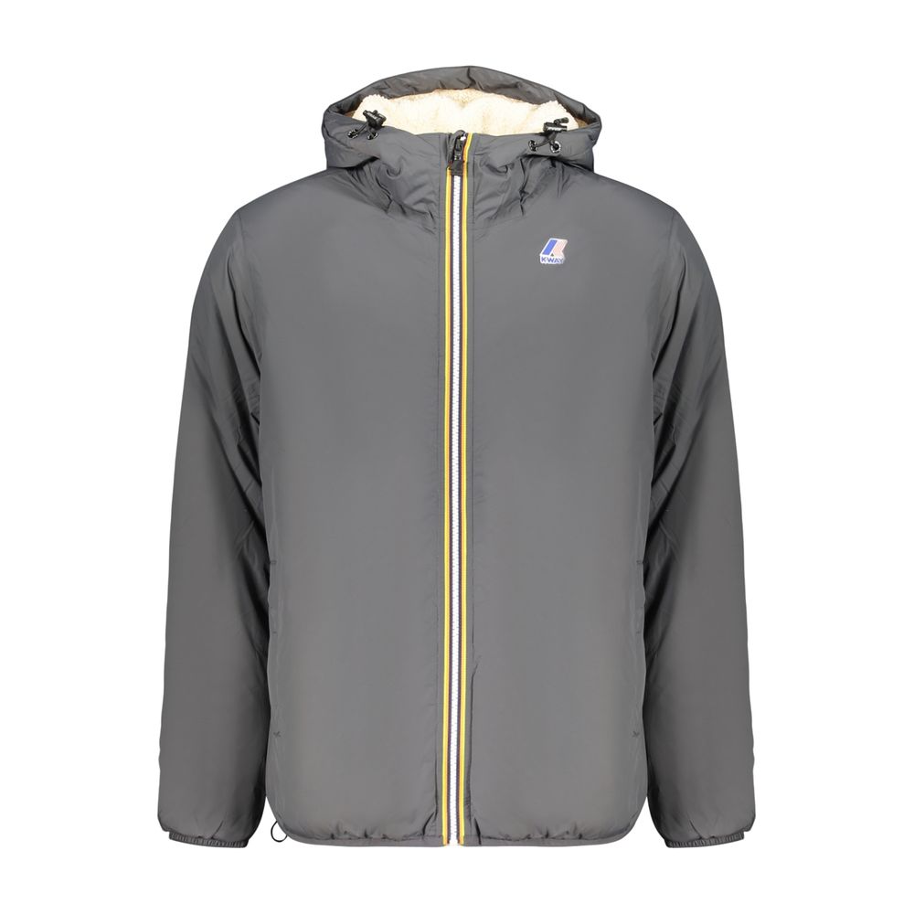 K-WAY Grey Polyamide Men's Jacket
