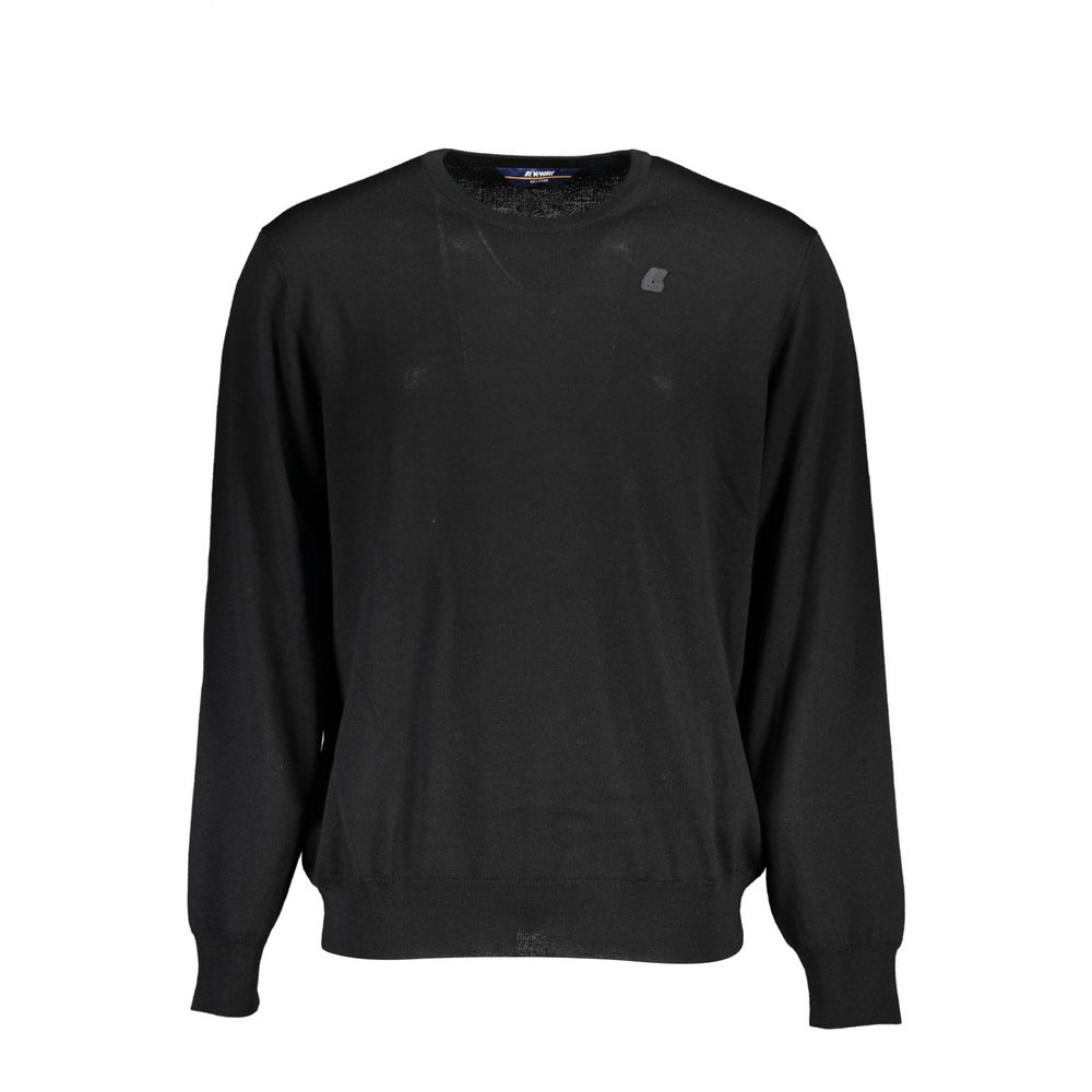 K-WAY Black Wool Mens Sweater