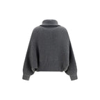 Brunello Cucinelli Gray Cashmere Cardigan