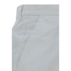 Brunello Cucinelli White Cotton Casual Pants