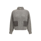 Fabiana Filippi Gray Wool Oves Aries Sweatshirt