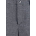 Brunello Cucinelli Gray Wool Oves Aries Cargo Pants