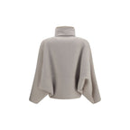 Brunello Cucinelli White Wool Oves Aries Coat
