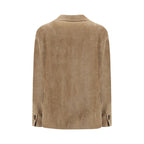 Brunello Cucinelli Beige Viscose Full-Length Jacket