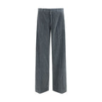 Magliano Gray Cotton Casual Pants