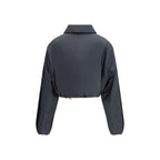 Miu Miu Gray Recycled Polyamide Shell Jacket