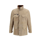 Brunello Cucinelli Beige Lambskin Full-Length Jacket
