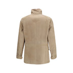 Brunello Cucinelli Beige Lambskin Full-Length Jacket
