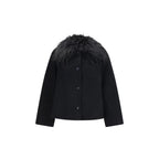 Loulou De Saison Black Wool Oves Aries Full-Length Jacket