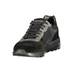 Blauer Black Polyester Athletic Sneakers