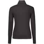 Guess Jeans Black Viscose Turtleneck