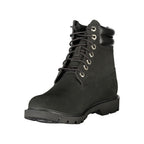 Timberland Nero Leather Men Ankle Boot