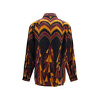 Emilio Pucci Multicolor Silk Pattern Shirt