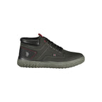 U.S. POLO ASSN. Black Polyurethane Men's Sneaker