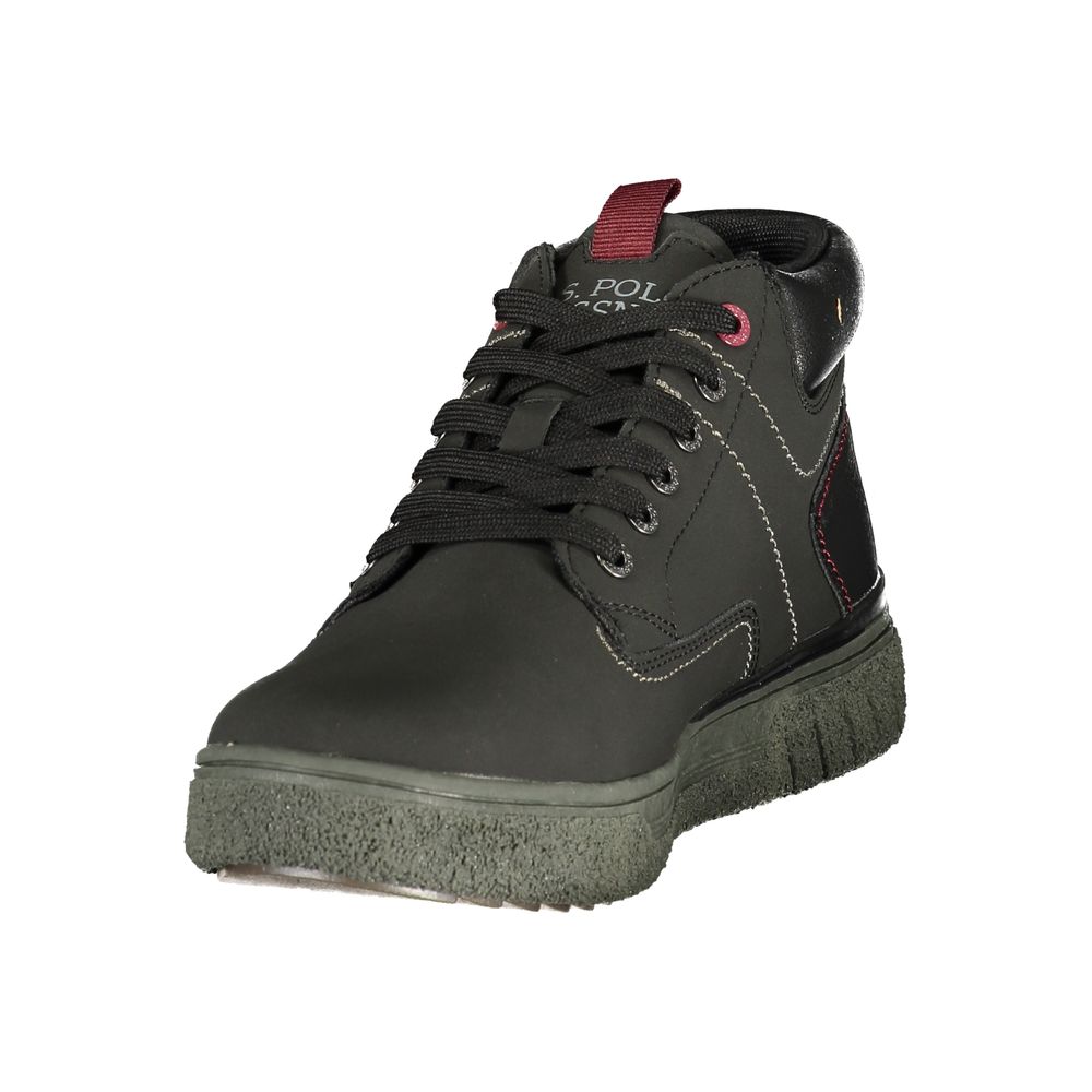 U.S. POLO ASSN. Black Polyurethane Men's Sneaker