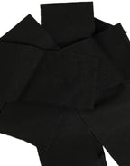 Dolce & Gabbana Black Cotton Wrap Around Tie Cintura Belt