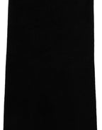 Dolce & Gabbana Black Cashmere Knitted Ribbed Shawl Scarf