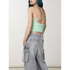 Patrizia Pepe Green Polyamide T-Shirt