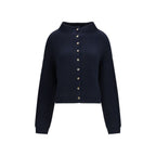 Khaite Blue Cashmere Cardigan