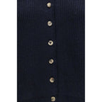 Khaite Blue Cashmere Cardigan