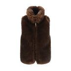 Woolrich Brown Polyester Sleeveless Jacket