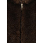 Woolrich Brown Polyester Sleeveless Jacket