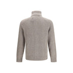 Brunello Cucinelli Gray Wool Oves Aries Cardigan