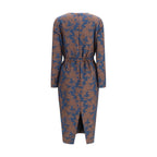 Sara Roka Multicolor Polyester Cocktail Dress