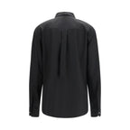 Sara Roka Black Cotton Dress Shirt
