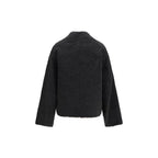 Loulou De Saison Black Alpaca Vicugna Pacos Jacket