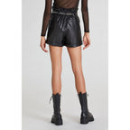 Patrizia Pepe Black Polyethylene Short And Mini Shorts