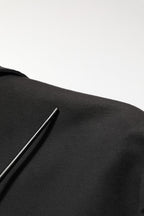 Dolce & Gabbana Black Embroidered Single Breasted Jacket