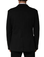 Dolce & Gabbana Black Embroidered Single Breasted Jacket