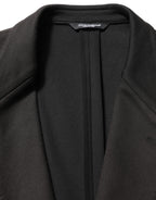 Dolce & Gabbana Black Embroidered Single Breasted Jacket