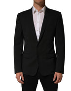 Dolce & Gabbana Dark Gray MARTINI Men Single Breasted Jacket