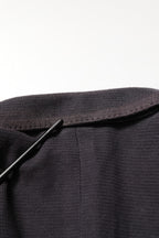 Dolce & Gabbana Dark Gray Cotton Men Single Breasted Jacket