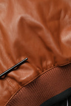 Dolce & Gabbana Multicolored Leather Full Zip Men Jacket