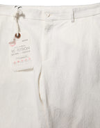 Dolce & Gabbana White Cotton StraightLeg Casual Trouser Pants