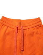 Dolce & Gabbana Orange Cotton DGVIB3 Men Trackpants Pants
