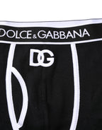 Dolce & Gabbana Black DG Interlock Regular Boxer Underwear