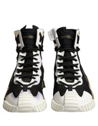 Dolce & Gabbana Black Gold NS1 High Top Sneakers Shoes