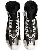 Dolce & Gabbana Black Gold NS1 High Top Sneakers Shoes