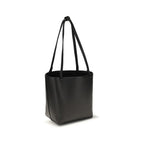 The Row Black Calf Leather Bos Taurus Shoulder Bag