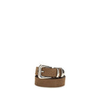 Brunello Cucinelli Brown Calf Leather Bos Taurus Regular Belt