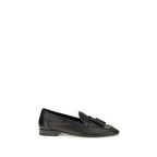 The Row Black Calf Leather Bos Taurus Slip-On Loafers