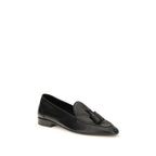 The Row Black Calf Leather Bos Taurus Slip-On Loafers