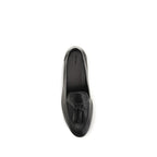 The Row Black Calf Leather Bos Taurus Slip-On Loafers