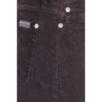 7FOR Brown Cotton Casual Pants